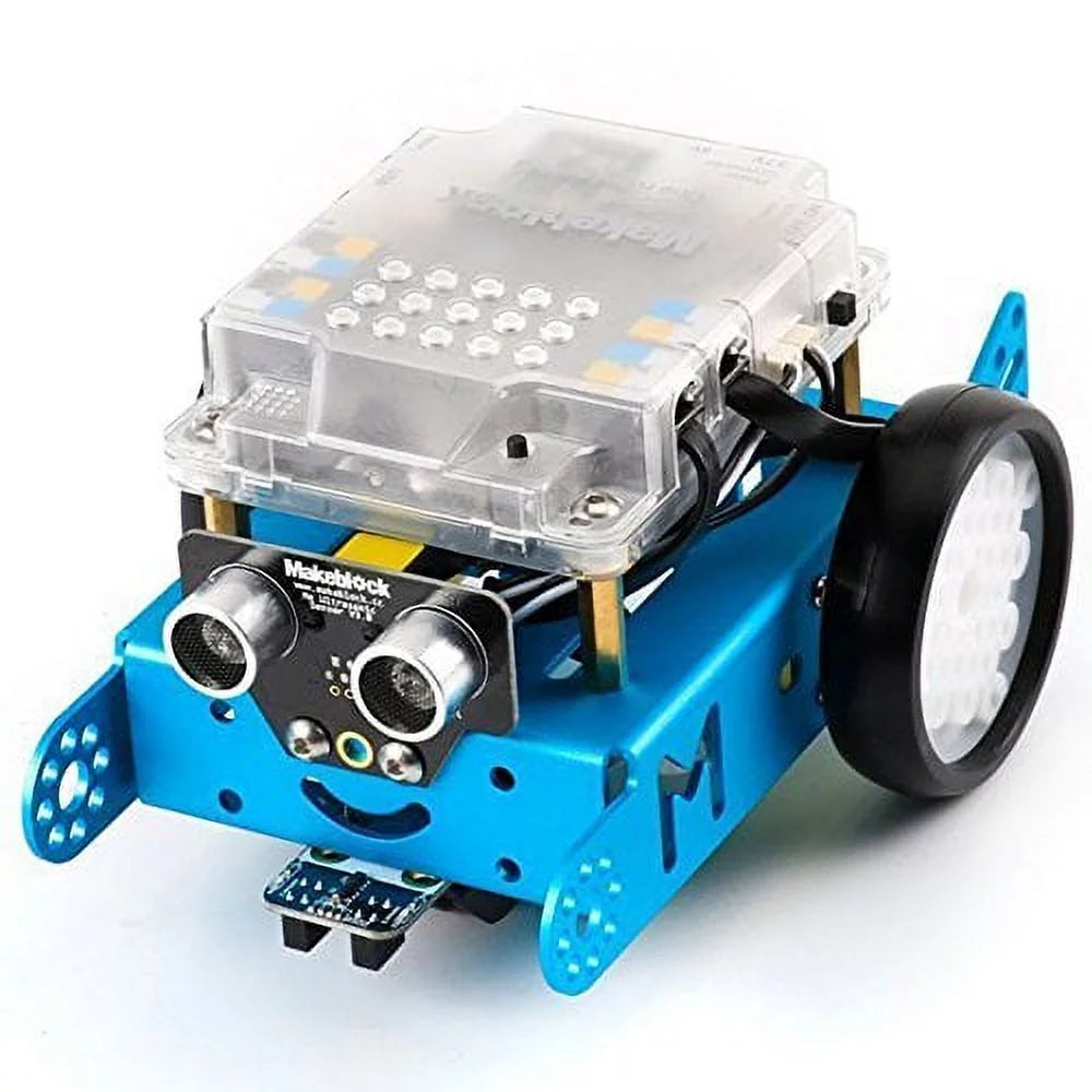 Makeblock DIY Mbot Kit(Bluetooth Version) – Stem Education – Arduino – Scratch 2.0 – Programmable Robot Kit for Kids to Learn Coding, Family, Blue