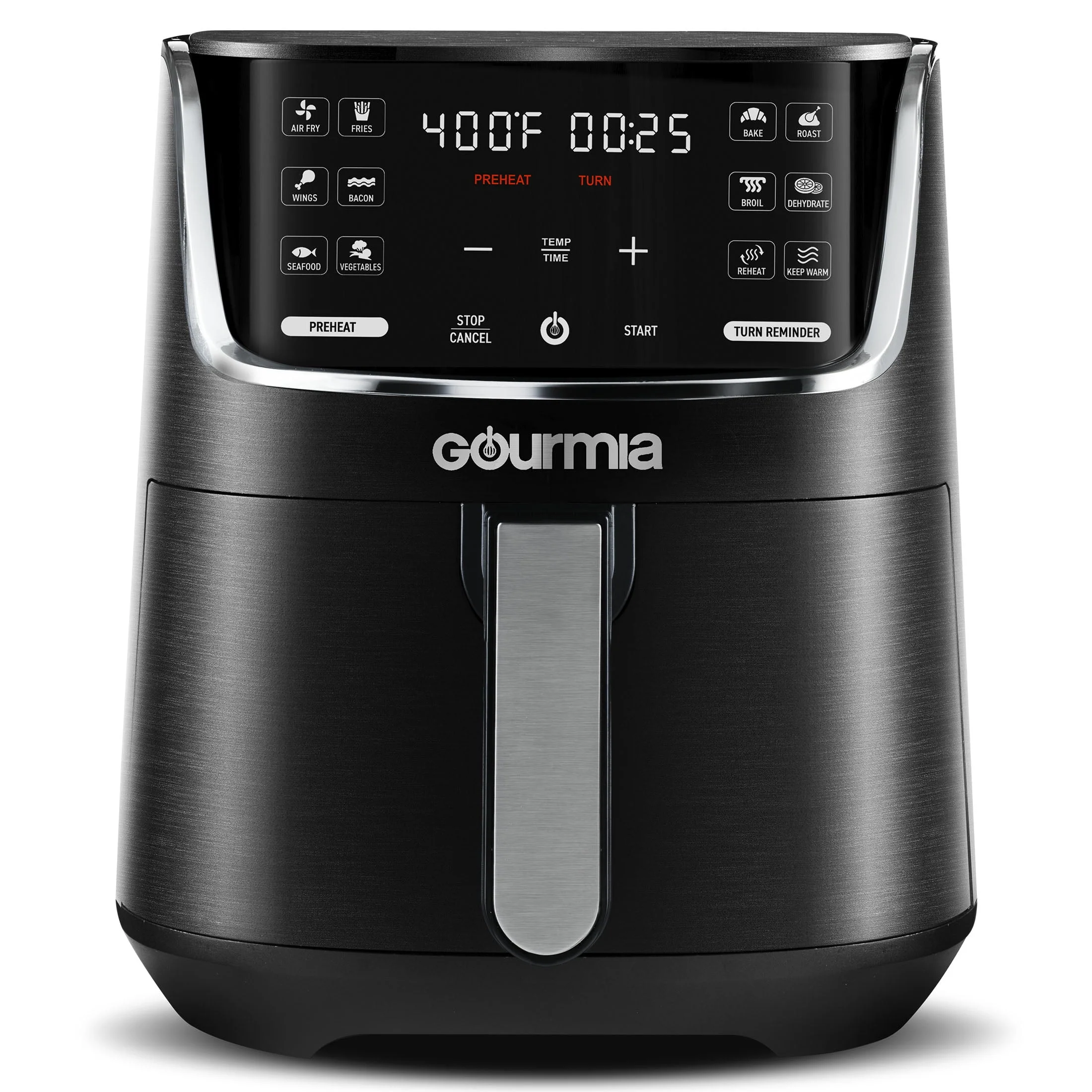 Gourmia 4 Qt Air Fryer with 12 Cooking Presets