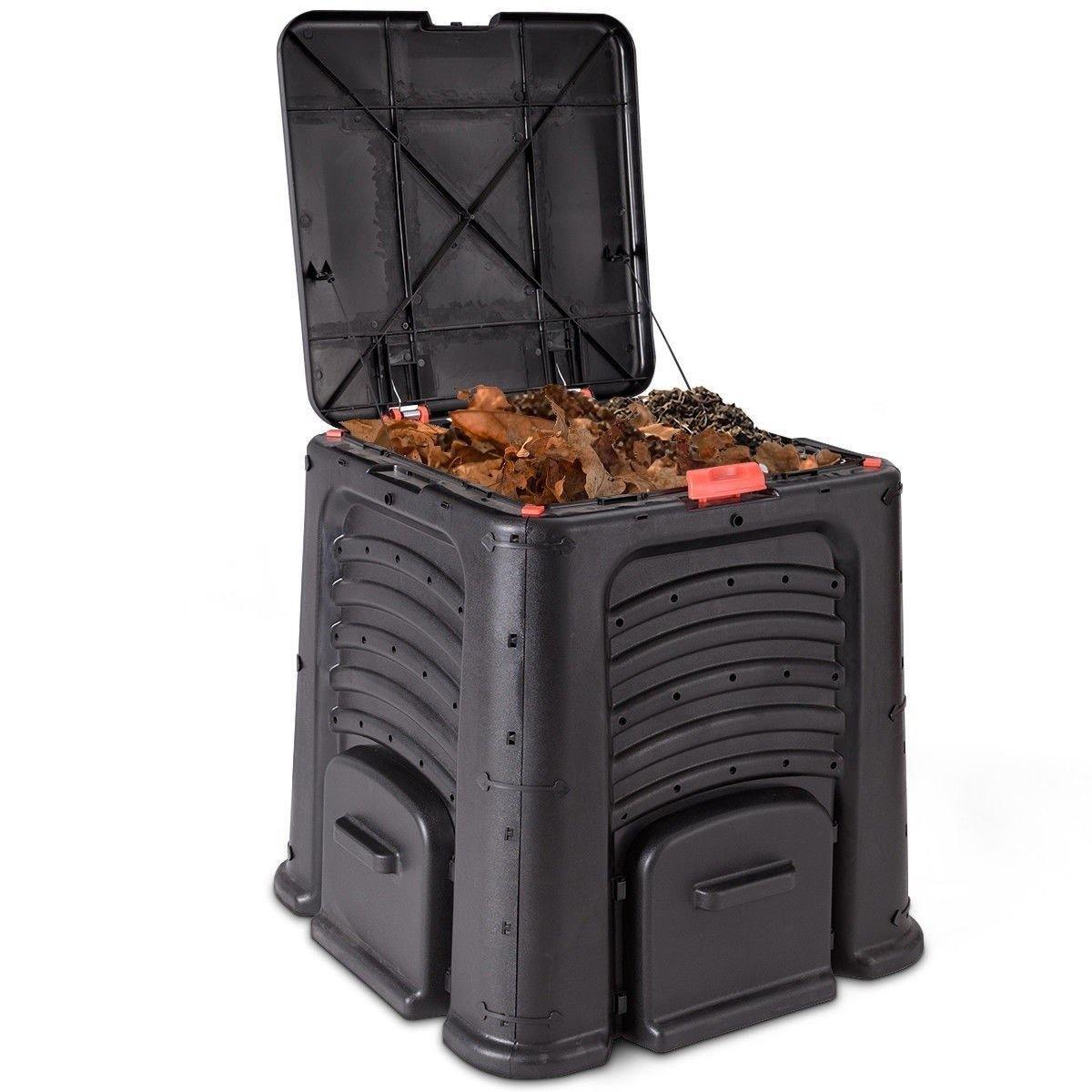 CompoMaster 115 Gallon Garden Compost Bin – Durable Outdoor Fertilizer Barrel for Grass & Food Waste