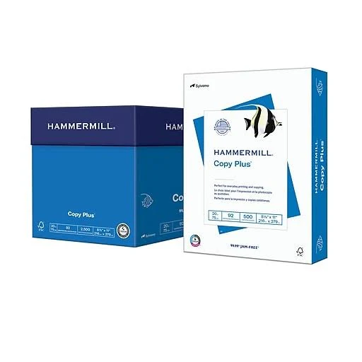 Hammermill Copy Plus 8.5 x 11 Copy Paper 1181122, White