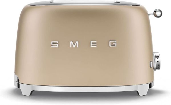 2 Slice Retro Toaster (Matte Champagne)