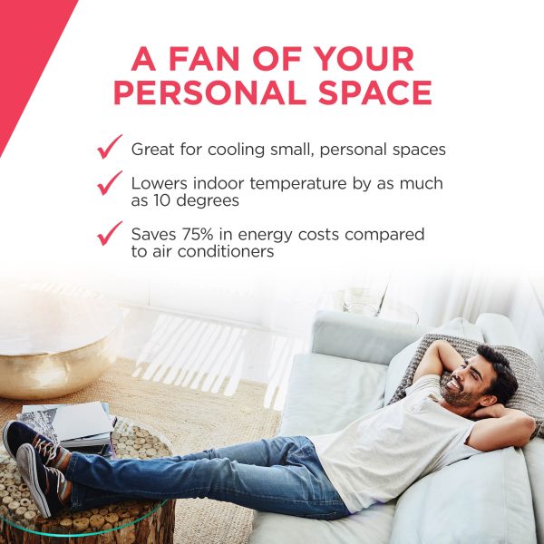 235-CFM 3-Speed Indoor Portable Evaporative Cooler for 175-sq ft (Motor Included)