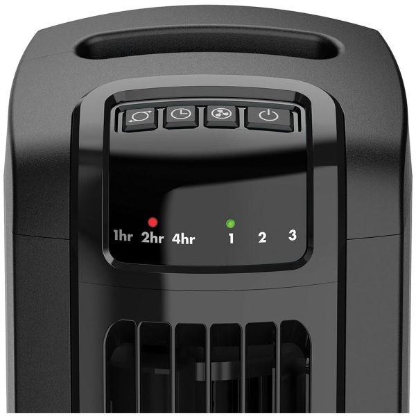 3- Speed Oscillating Tower Fan with Timer and Remote, T36211, Black
