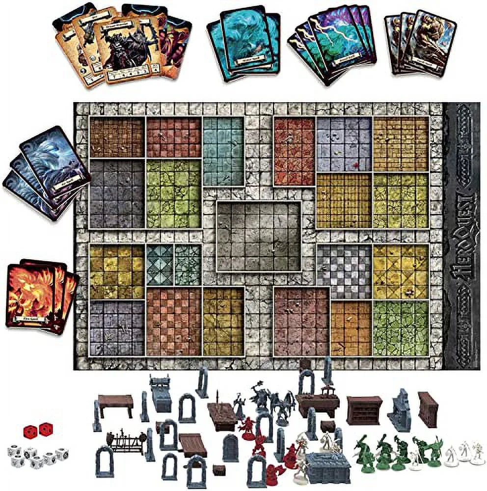 Hasbro Gaming Avalon Hill HeroQuest Game System Tabletop Board Game, Immersive Fantasy Dungeon Crawler Adventure Game for Ages 14 and Up, 2-5 Players