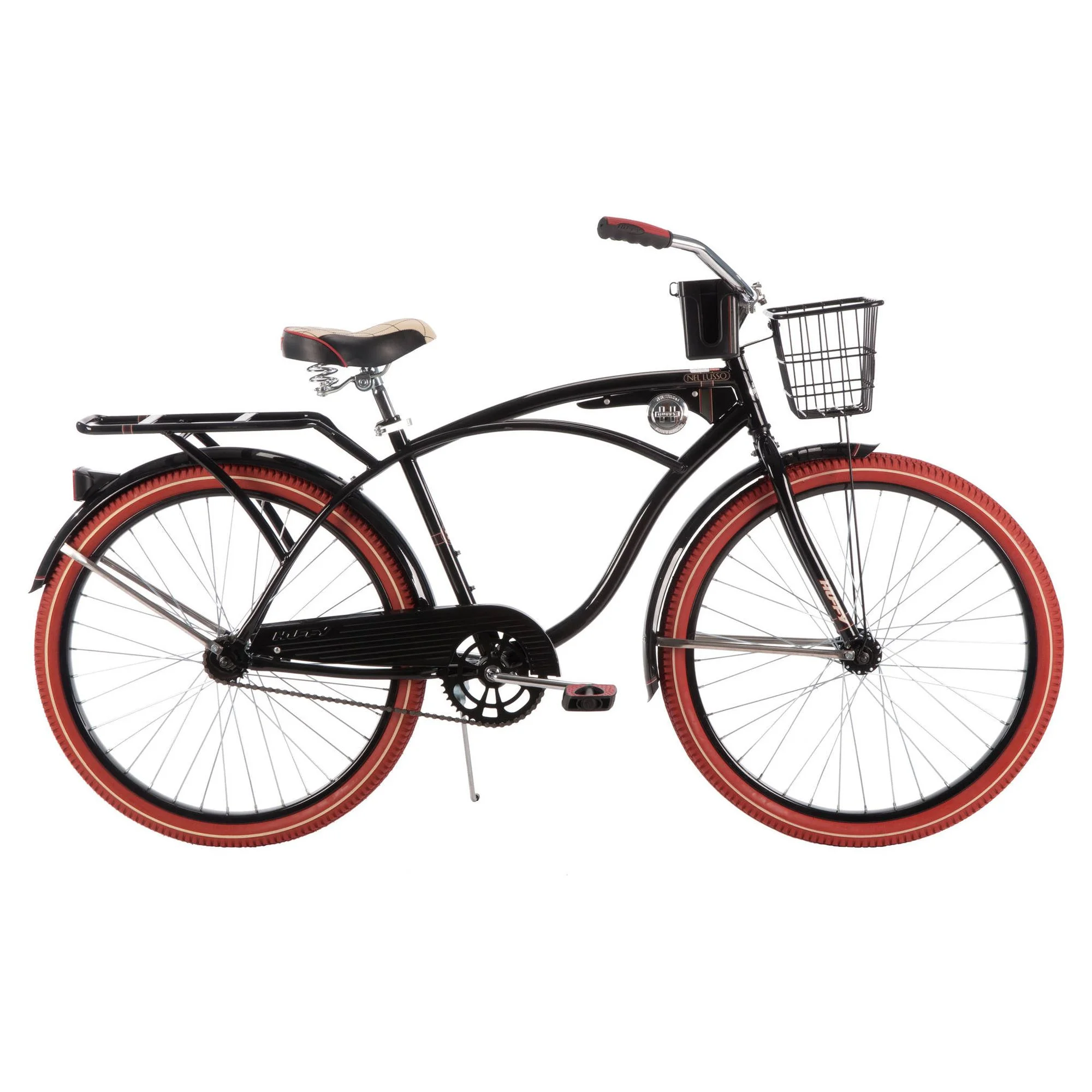 Huffy 26 In. Nel Lusso Men’s Cruiser Bike, Black
