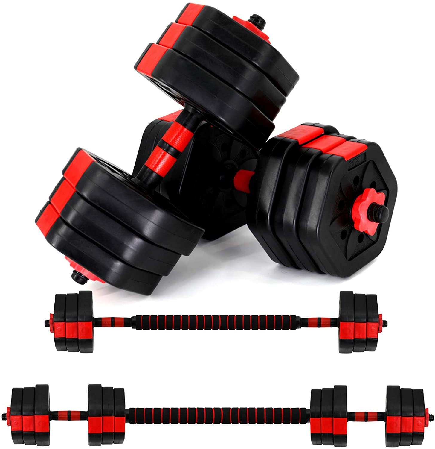 VIVITORY Weights Dumbbells Set with Connector,  44/66 lbs