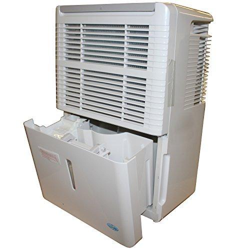 PerfectAire PAD50 50 Pints/Day Dehumidifier, Adjustable Humidistat, Timer, Washable Filter, 3000 Sq Ft Coverage