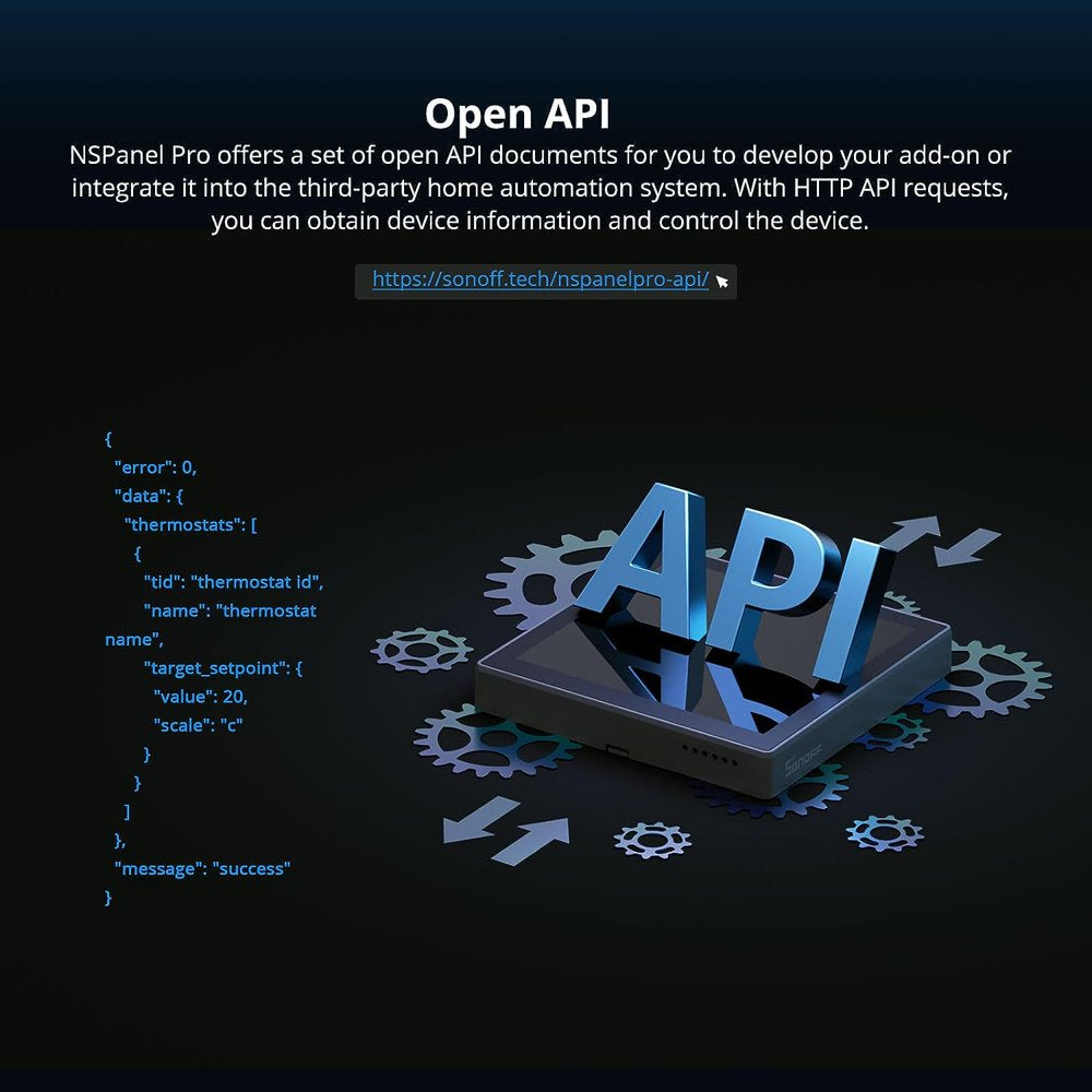 SONOFF NSPanel Pro Smart Home Control Panel with Zigbee Gateway, Wi-Fi, Thermostat & Intercom