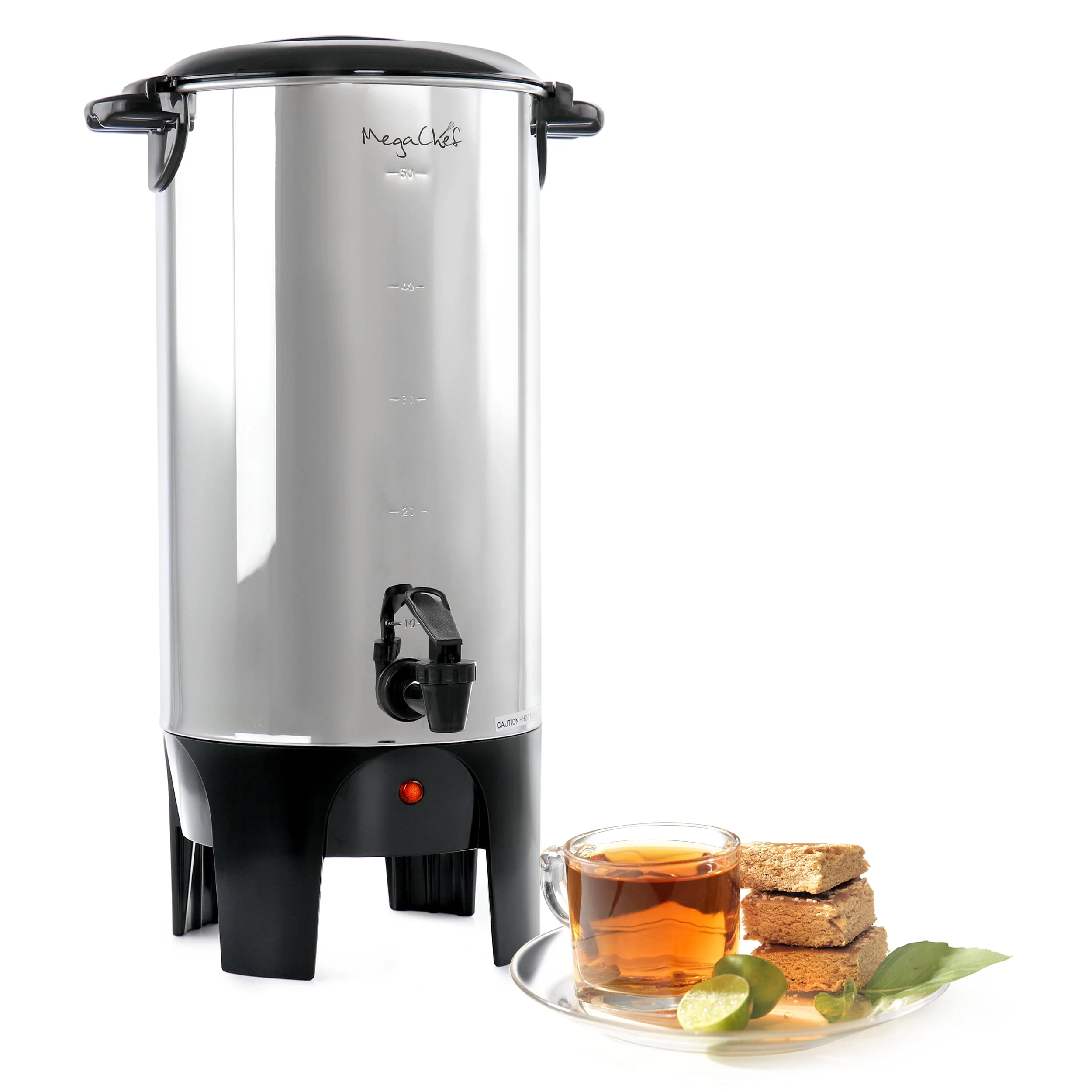 MegaChef Stainless Steel Coffee Urn - 50 Cup