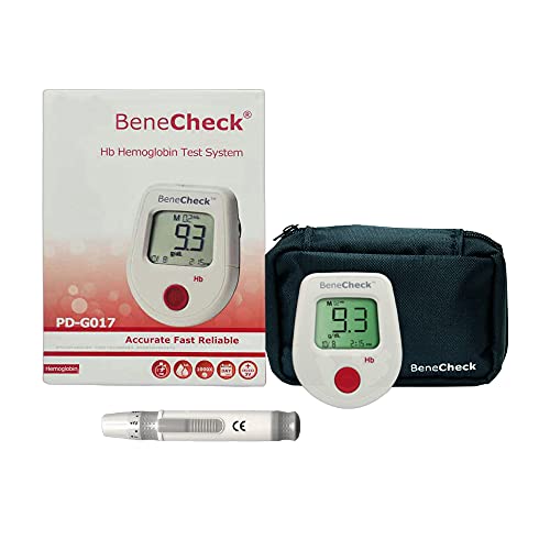 Home Hemoglobin Test Kit Hemoglobin Test Meter Hemoglobin Meter Anemia Monitor Kit includes 25pcs Test Strips