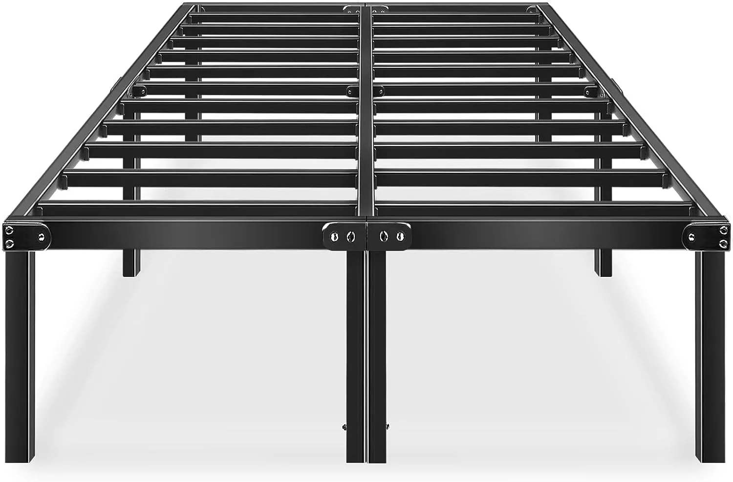 HAAGEEP 18 Inch Queen Bed Frame No Box Spring Needed High Platform Bedframes