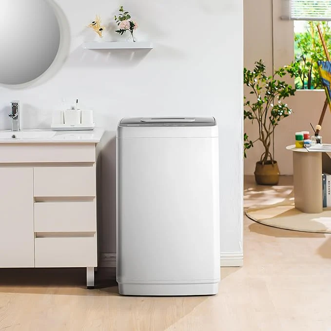 Euhomy 1.03cu.ft Home Washer, Small Portable Washing Machine with 10 Programs 5 Water Levels