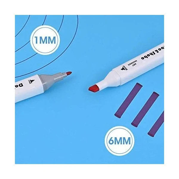 60 Colors Alcohol Markersdrawing Markersdual Tip Art Markers Fine & Chisel Coloring Markerchisel Coloring Markers for Kids Sketching Adult Coloring