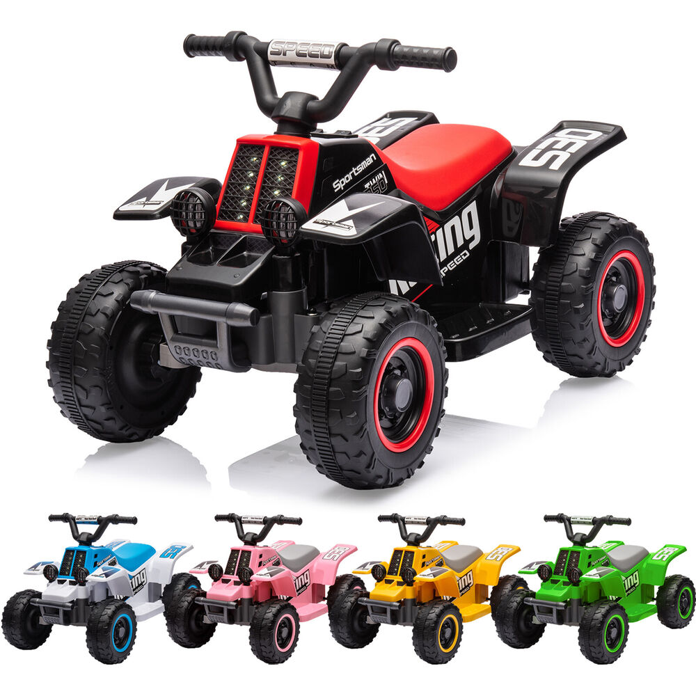 Kids Ride On Electric ATV Off-Road Quad Car 6V Battery Powered with 2 Speeds