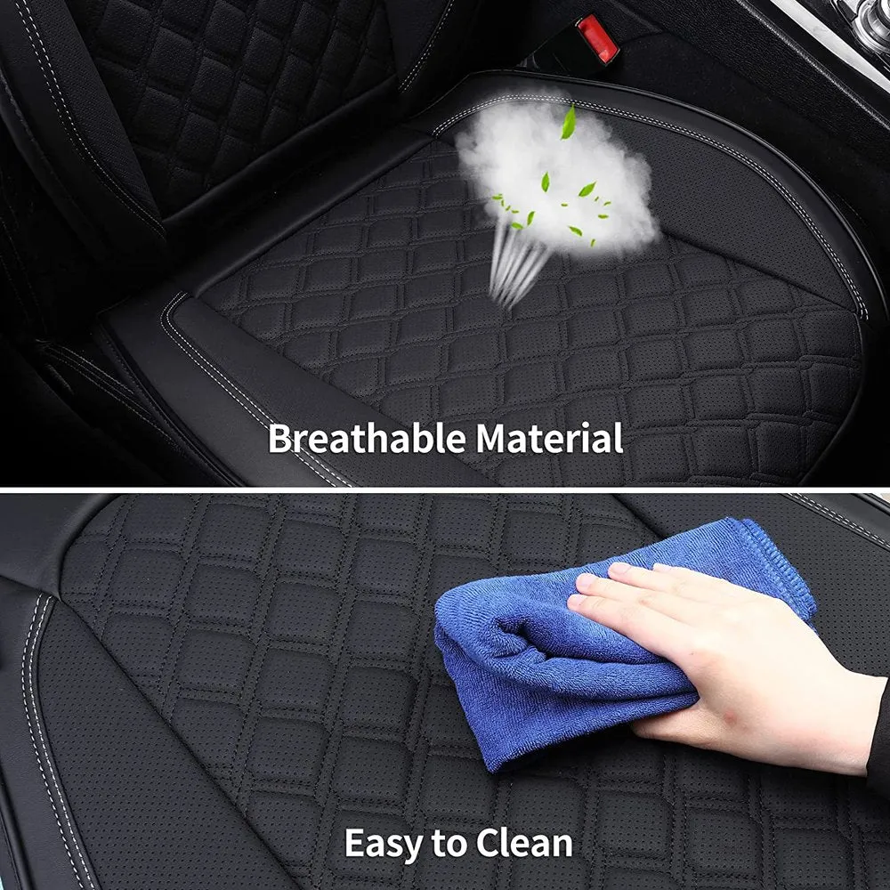 Coverado Front Seat Covers, Waterproof Leatheratte Car Seat Protector 2 Pieces