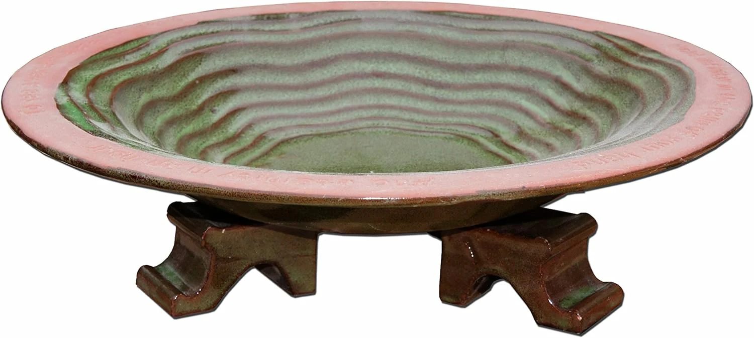 EBB Echo Bird Bath, No Installation, Green