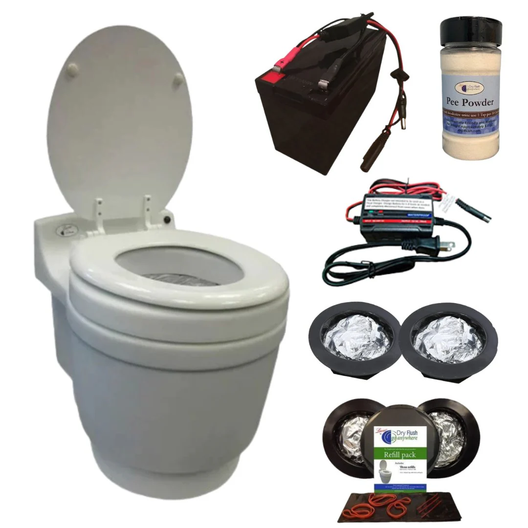 Laveo Dry Flush Toilet Plus Pack