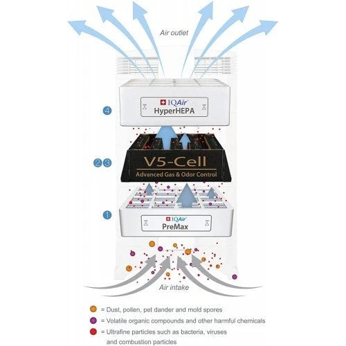 IQAir Genuine Original HyperHEPA Replacement Filter [Medical-Grade Air] Allergies, Pets, Asthma, Odors, Smoke, Pollen, Dust; Swiss Made