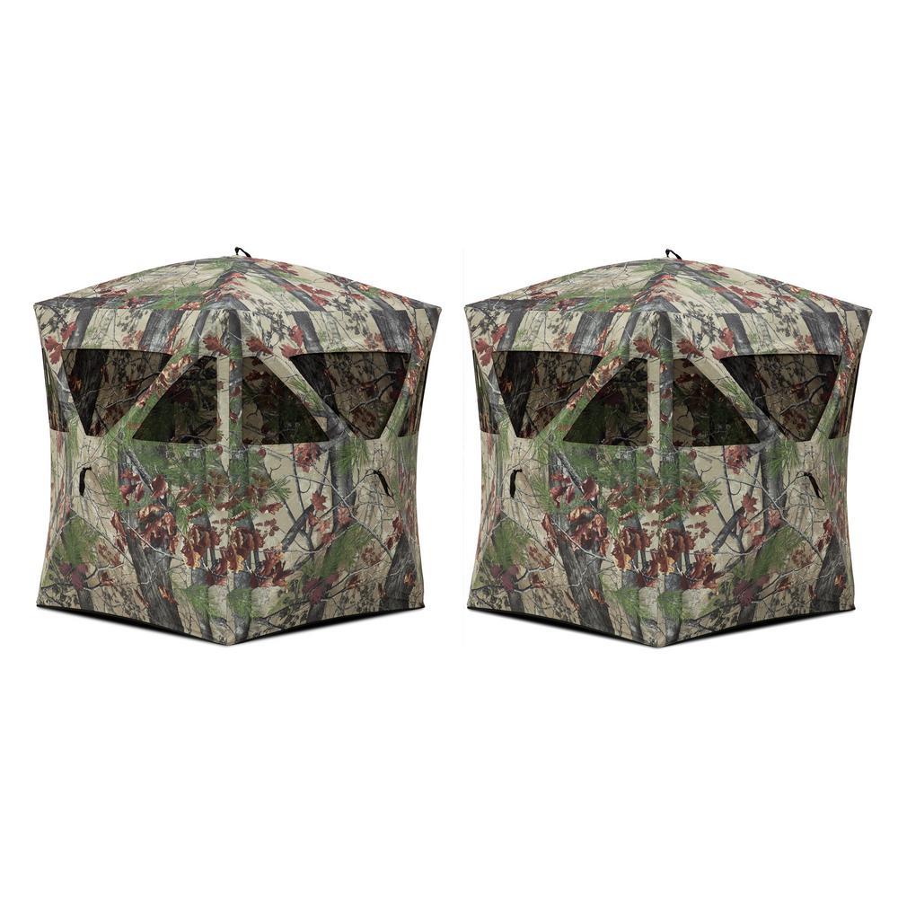 Radar Backwood Lightweight Pop Up Hunting Ground Blind (2-Pack)