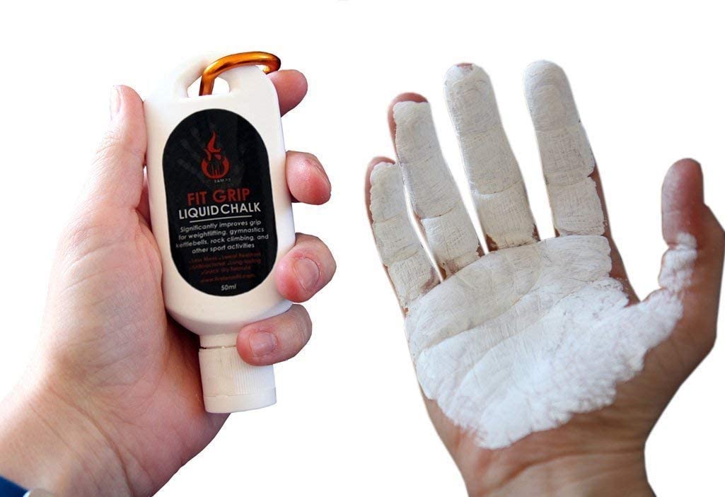 Fire Team Fit Liquid Chalk for Weight Lifting, Rock Climbing, Cross Training, & Powerlifting, Gym Approved Workout Chalk for Hands & Calluses