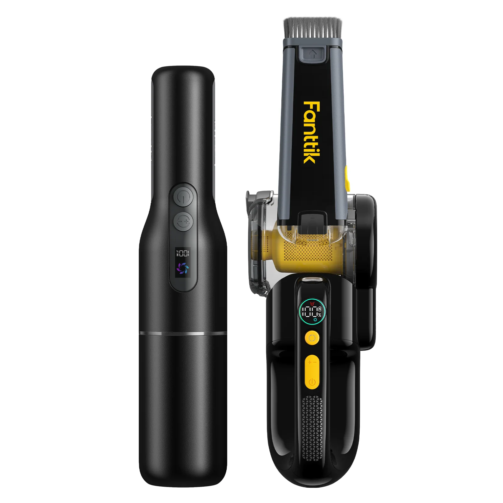 Fanttik V7 Pocket Cordless Car Vacuum and V10 Apex Foldable Car Vacuum