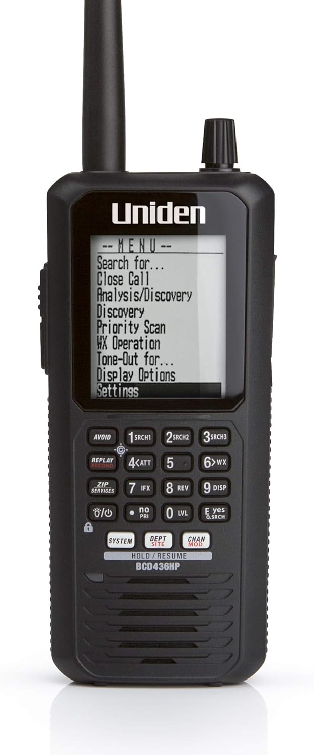 Uniden BCD436HP HomePatrol Digital Handheld Scanner with GPS & Weather Alerts