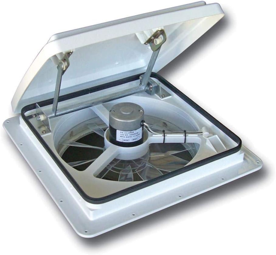 MaxxAir MaxxFan Standard Smoke Ceiling Fan, 10-Speed, Waterproof, 14′′ Blade, Indoor/Outdoor Use