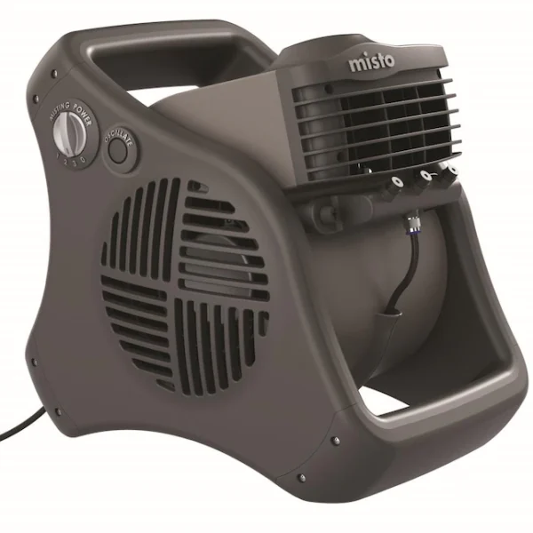 14.85-in 3-Speed Outdoor Gray Misting Air Mover Fan   Features Cooling Misters, Ideal for Camping, Patios, Picnics,   more