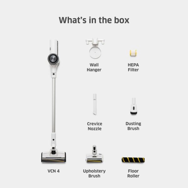 1.012-911.0 VCN 4 Bagless, Cordless Vacuum Cleaner Lightweight Stick Vacuum + Handheld Vacuum, 3-Speed Power Control, HEPA Filter