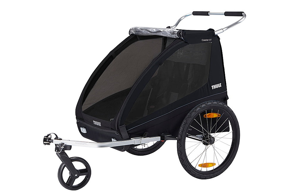 Thule – Coaster XT 2-Seat Bicycle Trailer and Stroller – Black
