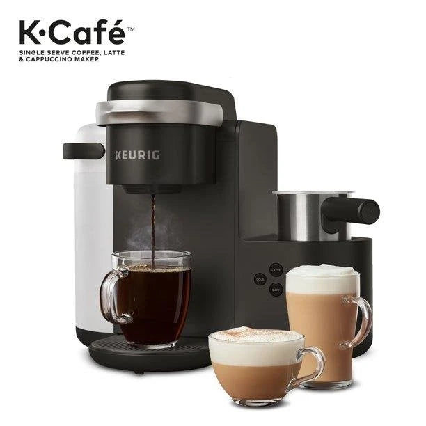 Keurig K-Cafe Single Serve K-Cup Coffee, Latte and Cappuccino Maker, Charcoal