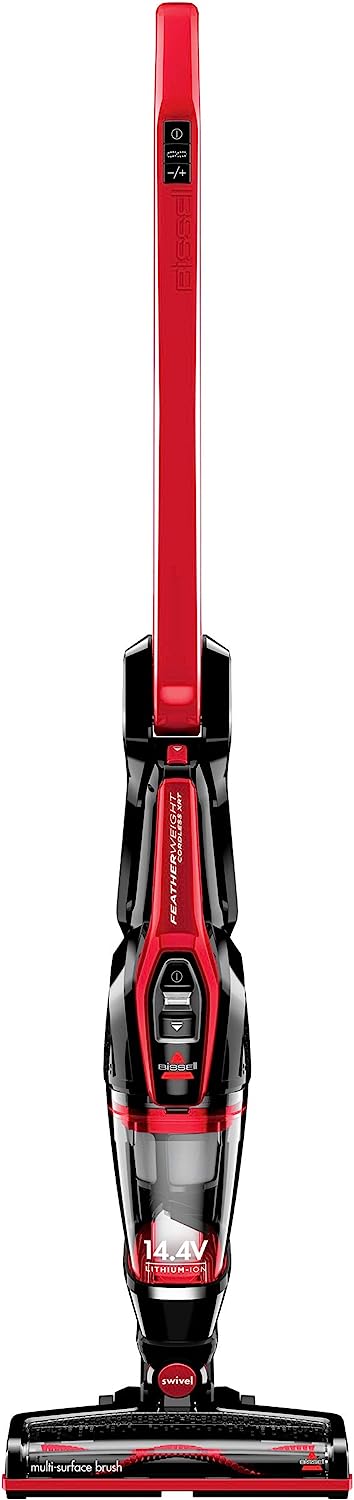 , 3079 Featherweight Cordless XRT 14.4V Stick Vacuum, Black, Red