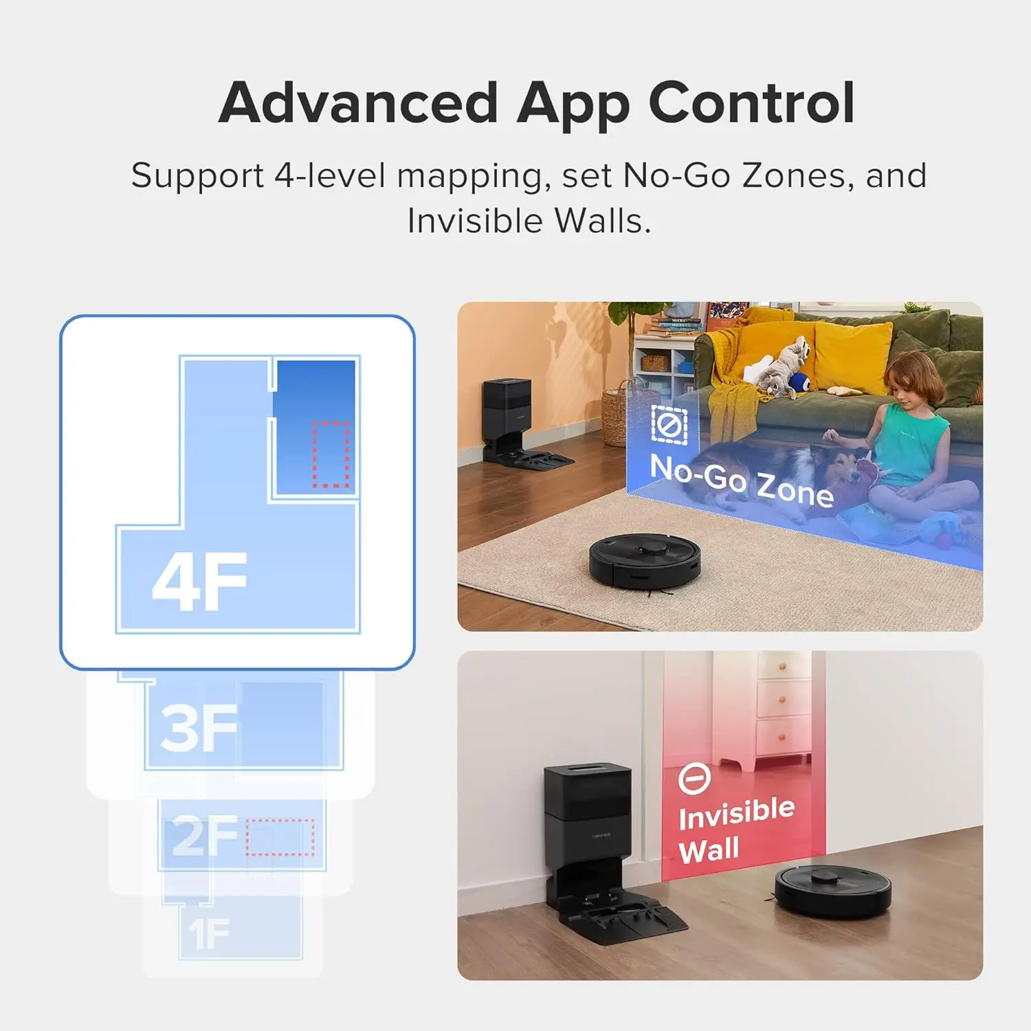 roborock Q5+ Robot Vacuum with Self-Empty Dock, Hands-Free Cleaning for up to 7 Weeks, 2700Pa Max Suction, 180mins Max Run-Time, Compatible with Alexa, Perfect for Hard Floors, Carpets, and Pet Hair