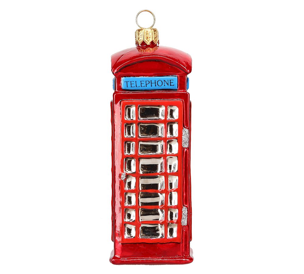 Handmade Heirloom British Phone Booth Ornament  sgtnighsdesigns