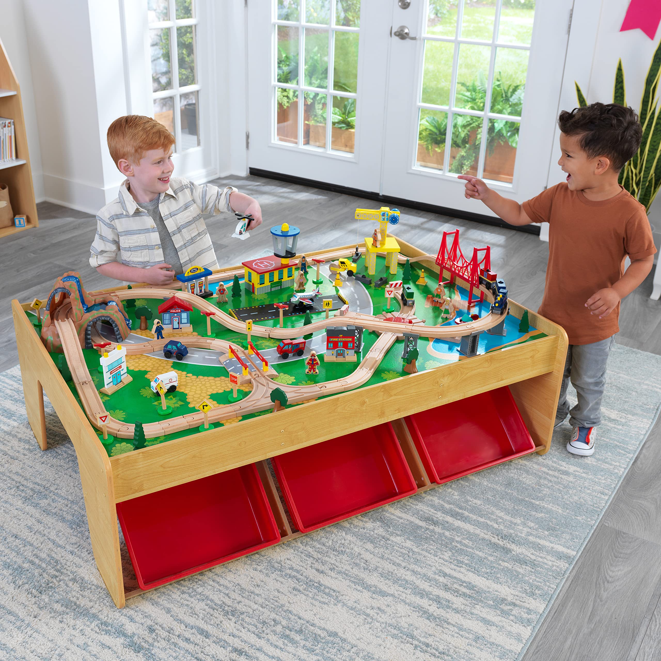 KidKraft Waterfall Mountain Train Table
