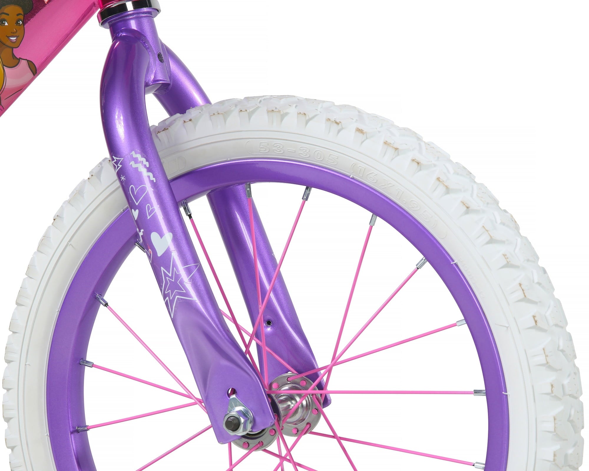 Dynacraft Barbie 16-inch Girls BMX Bike for Age Group 5-7 Years, Pink