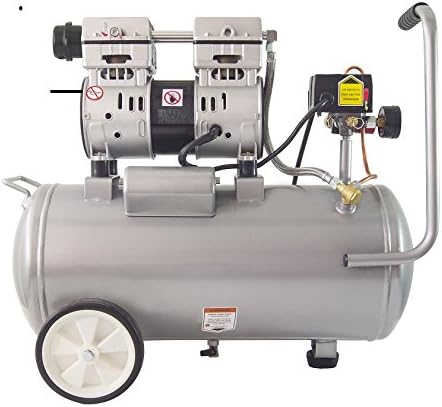 California Air Tools 8010 Ultra Quiet Oil-Free Air Compressor, 1.0 HP, 8 Gallon Steel Tank, 60 dB Noise Level