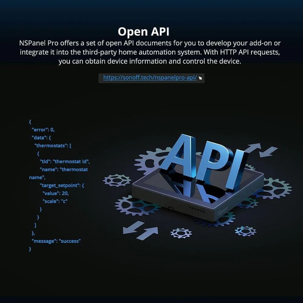 SONOFF Smart Home Control Panel, Integrate Zigbee Gateway with Home Security