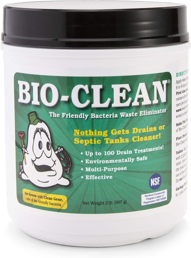 Bio-Clean Natural Drain Cleaner 2lb Canister – Enzyme-Based for Septic Tanks & Grease Traps, Eco-Friendly, 100 Treatments