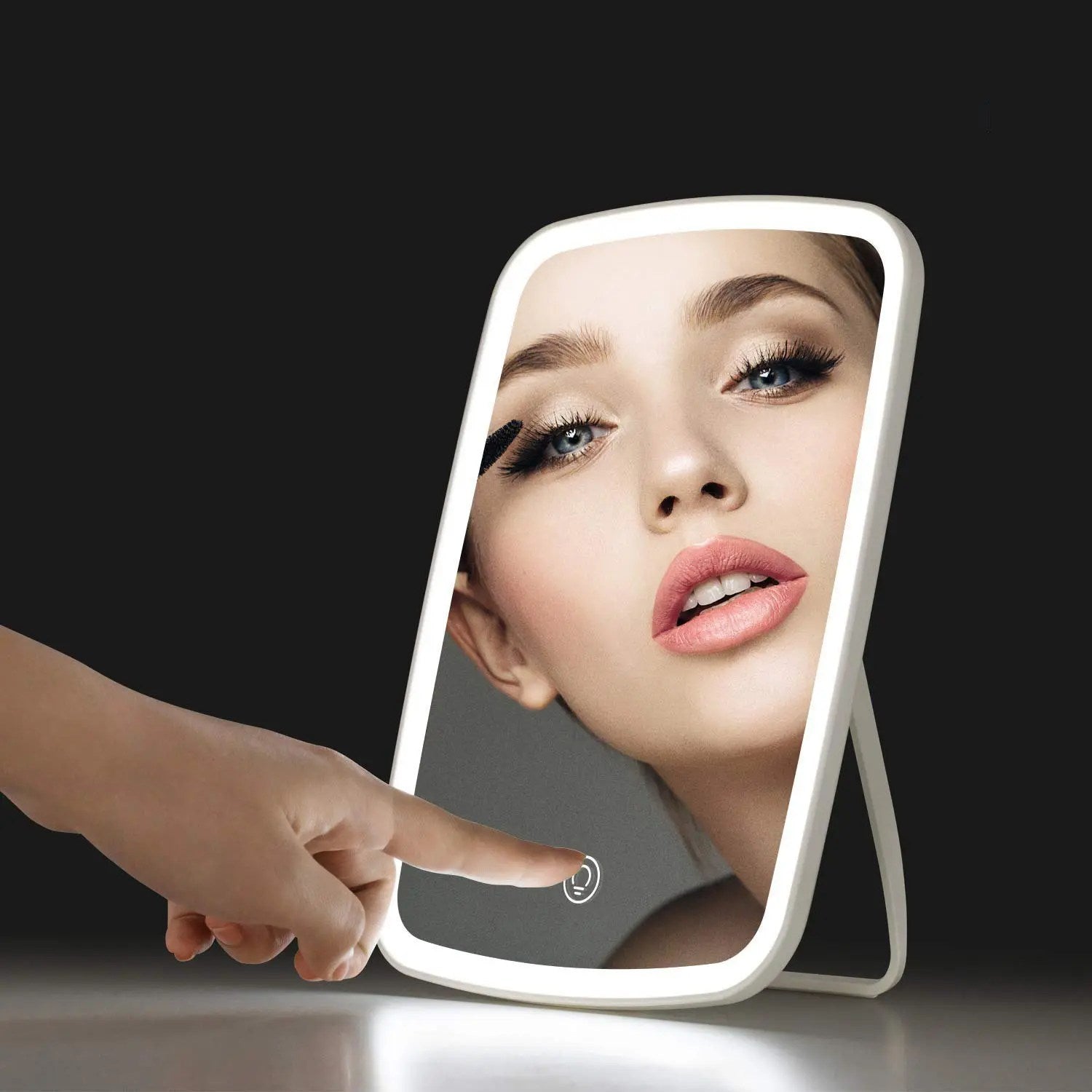 Touchscreen Portable Makeup Mirror With Lights Led Mirror