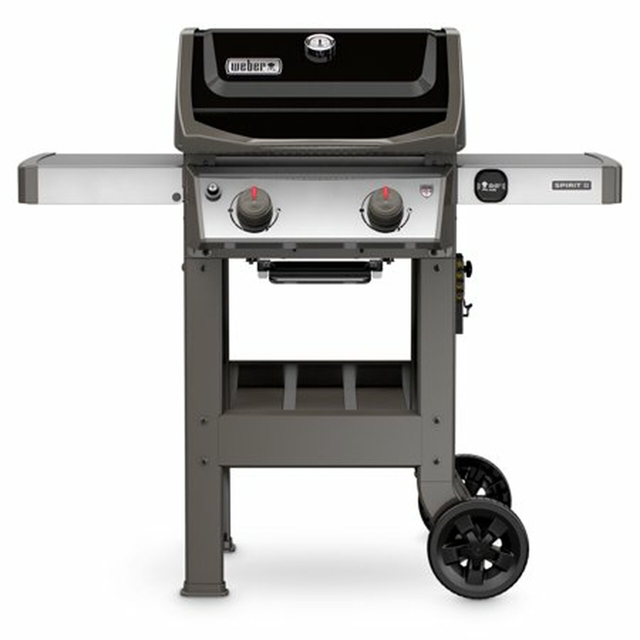 Weber Spirit II E-210 Black Propane Gas Grill, 450 sq in, 26,500 BTU, 2 Burners, GS4 System