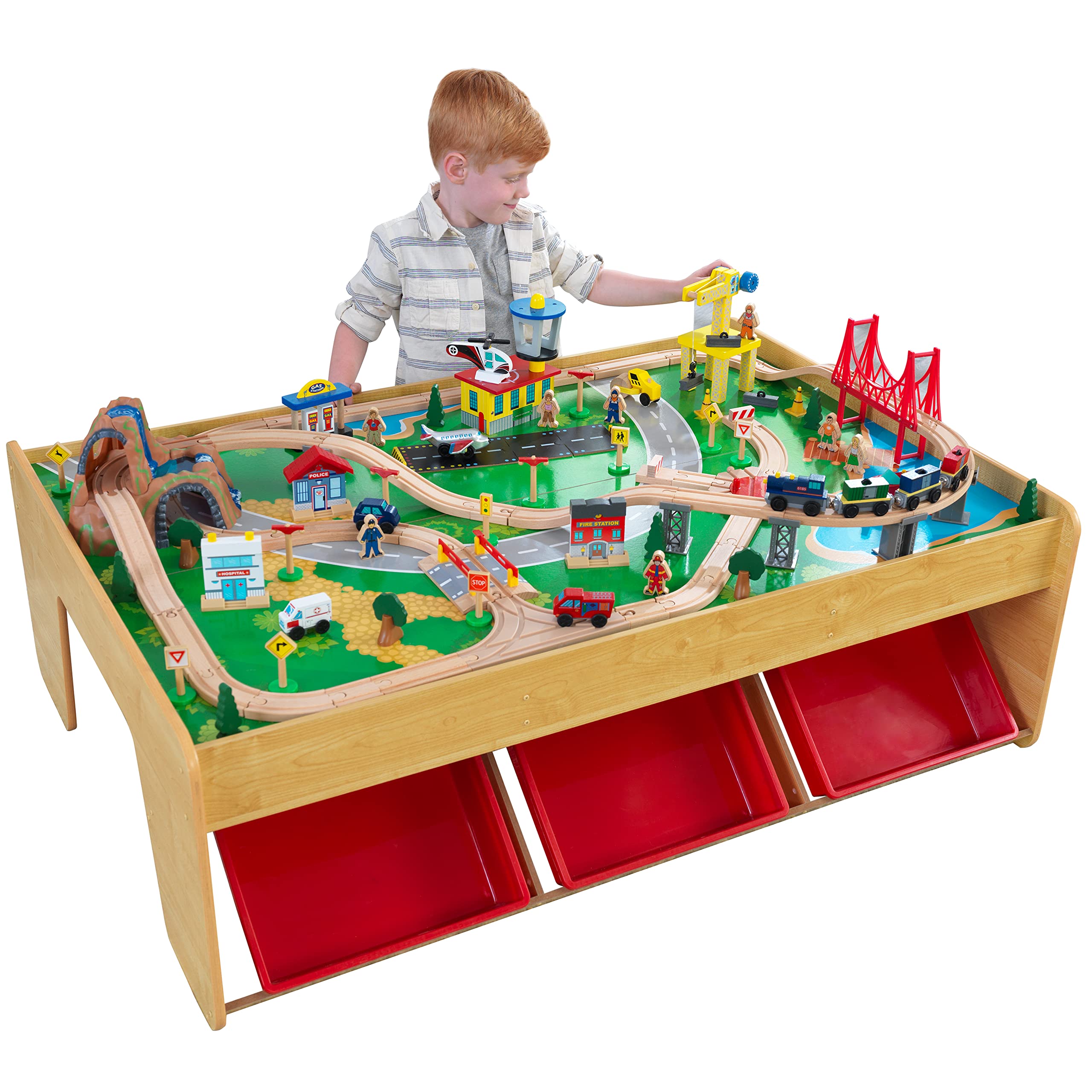 KidKraft Waterfall Mountain Train Table