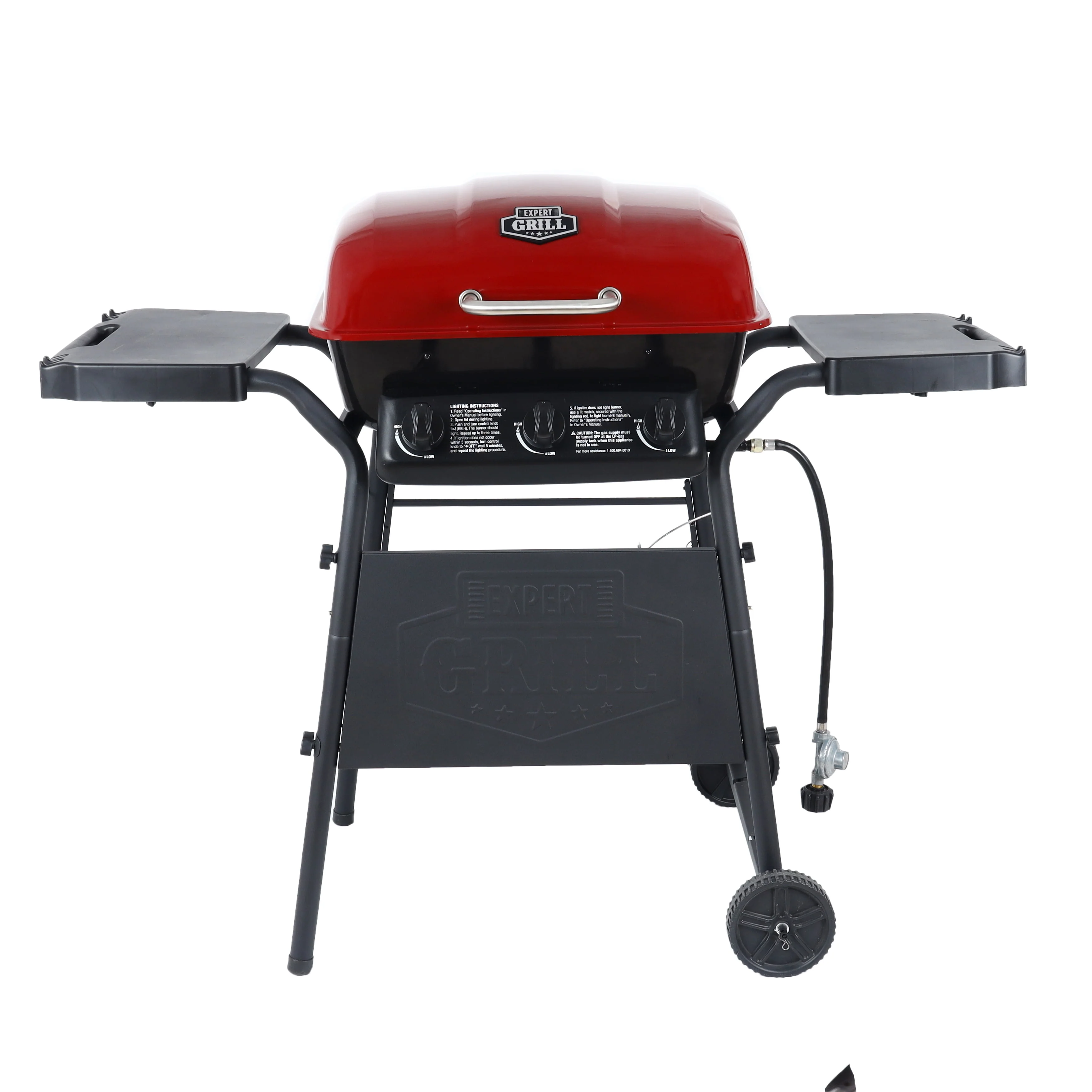 Expert Grill 3 Burner 27,000 BTU Propane Gas Grill, Red, GBC2016WRS