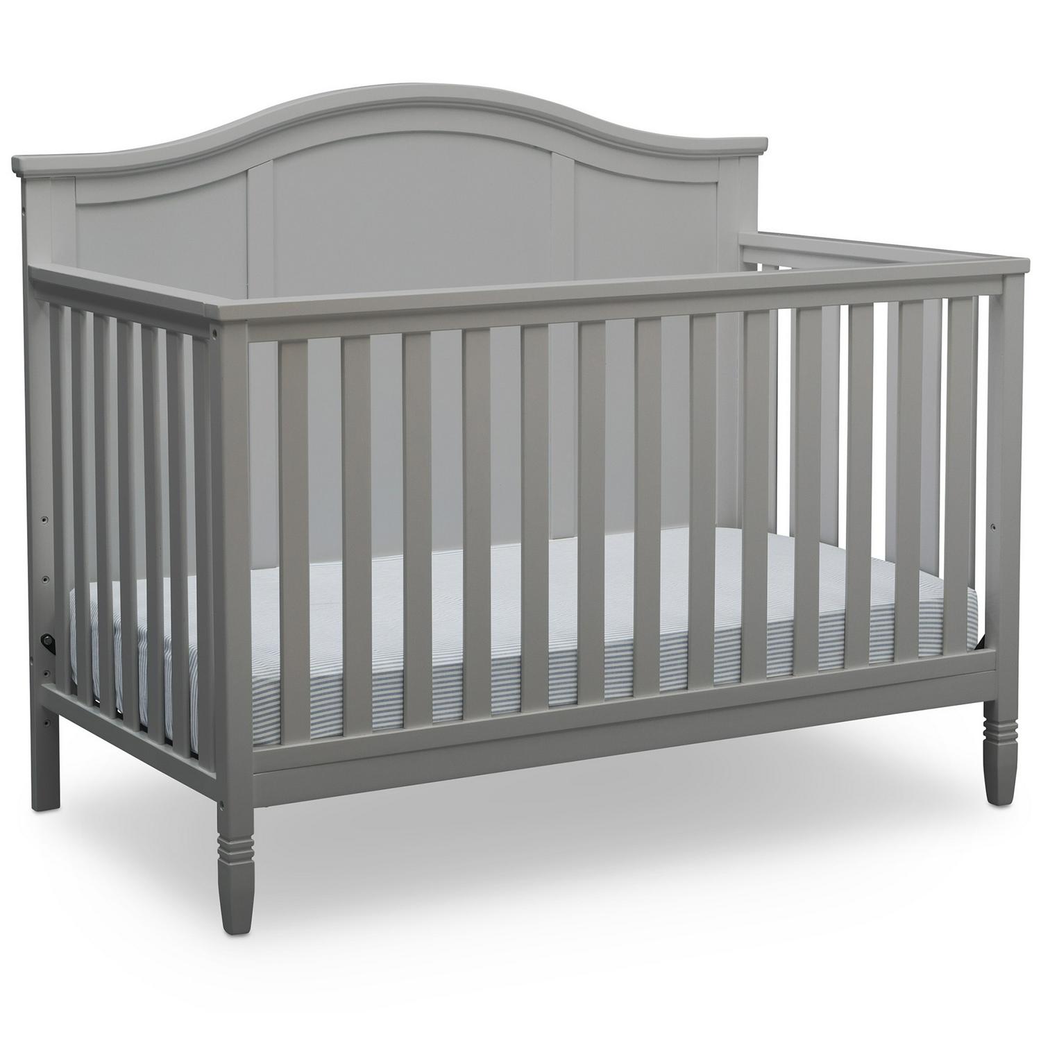 Delta Children Madrid 5-in-1 Baby Crib, Grey