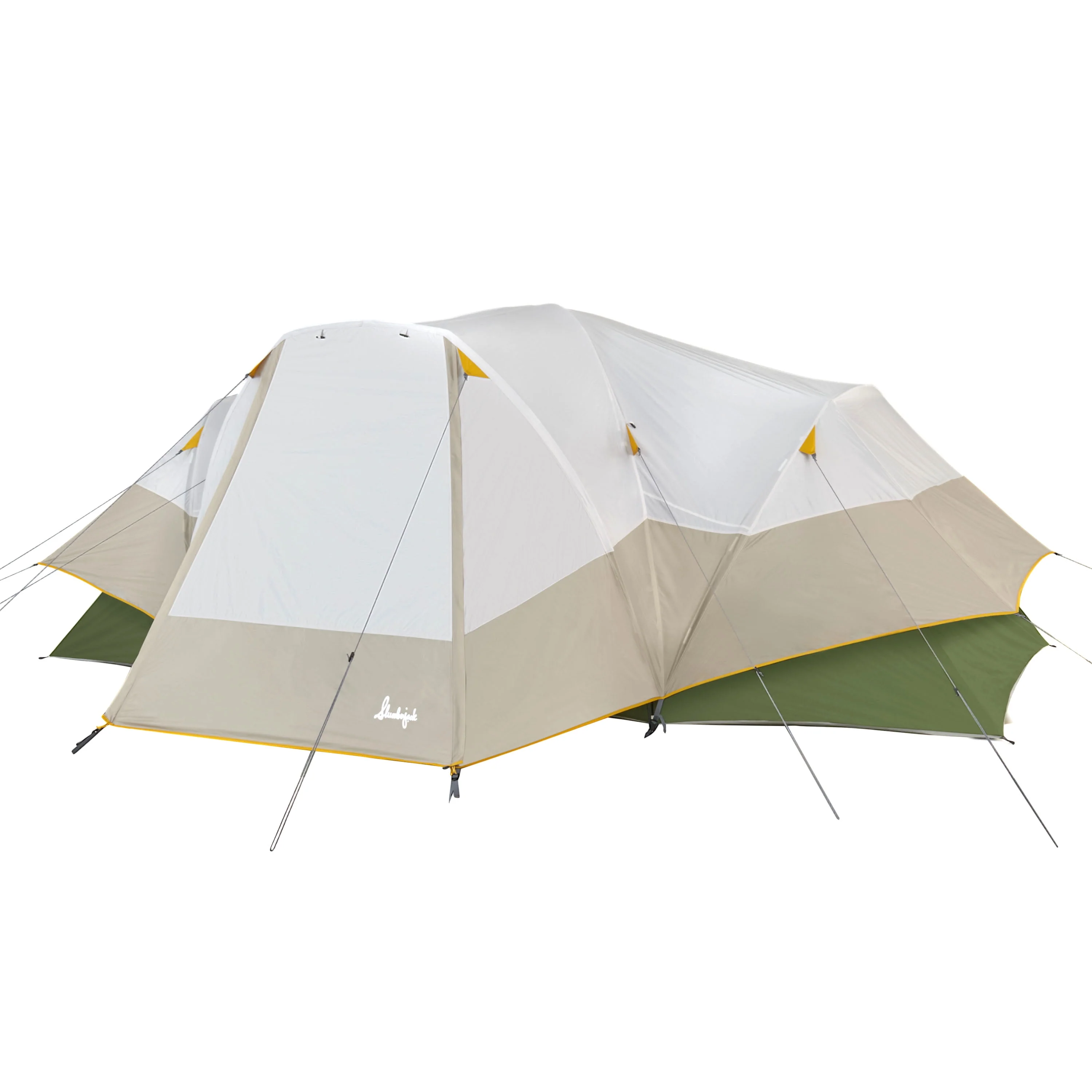 Slumberjack Aspen Grove 8 Person Hybrid Dome Family Camping Tent, 2 Rooms, Room Divider, 144 sq ft Outdoor Recreation Camping Tent