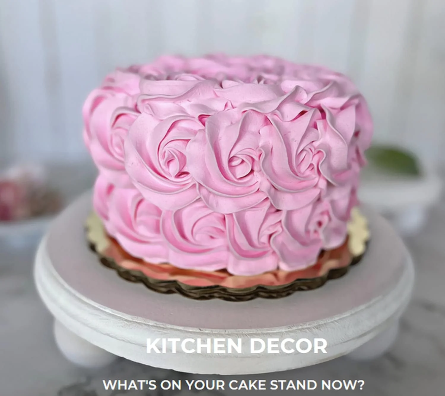 Fake Food- Fake Cake- Home Decoration Cake Display- Artificial Cake- Cake Decor-Cake Decoration Cake Display- Fake Cupcakes-Fake Cakes-Realistic Fake Food - -Fake Pink Rosette Cake