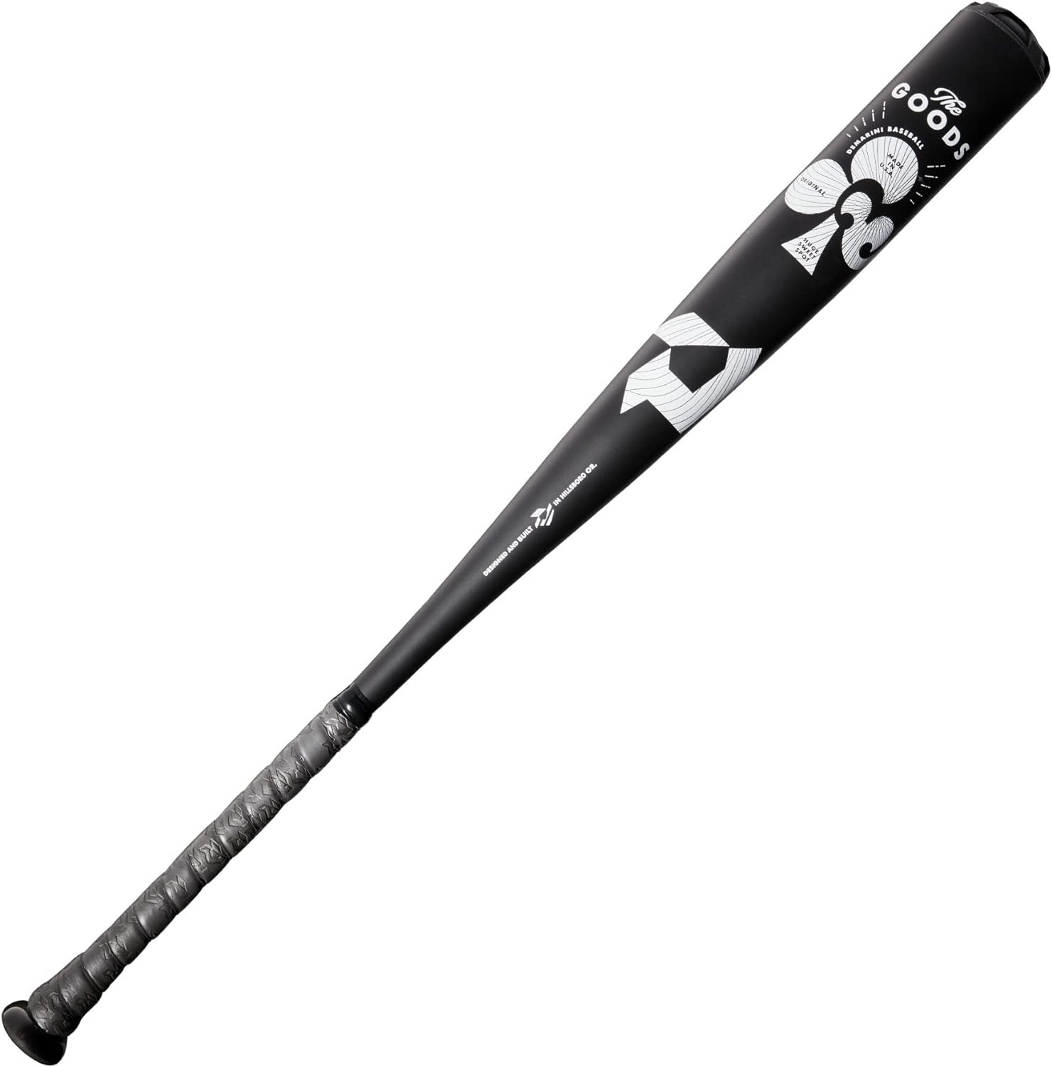 DeMarini 2022 The Goods One Piece (-3) BBCOR Baseball Bat, X14 Alloy Barrel, 31′′-34′′