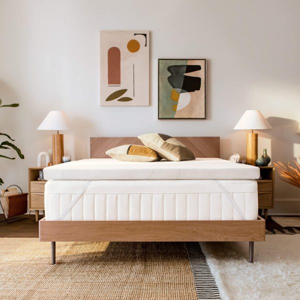 11182130DTC TEMPUR Supreme 3-Inch Medium Firm Mattress Topper, Twin, White