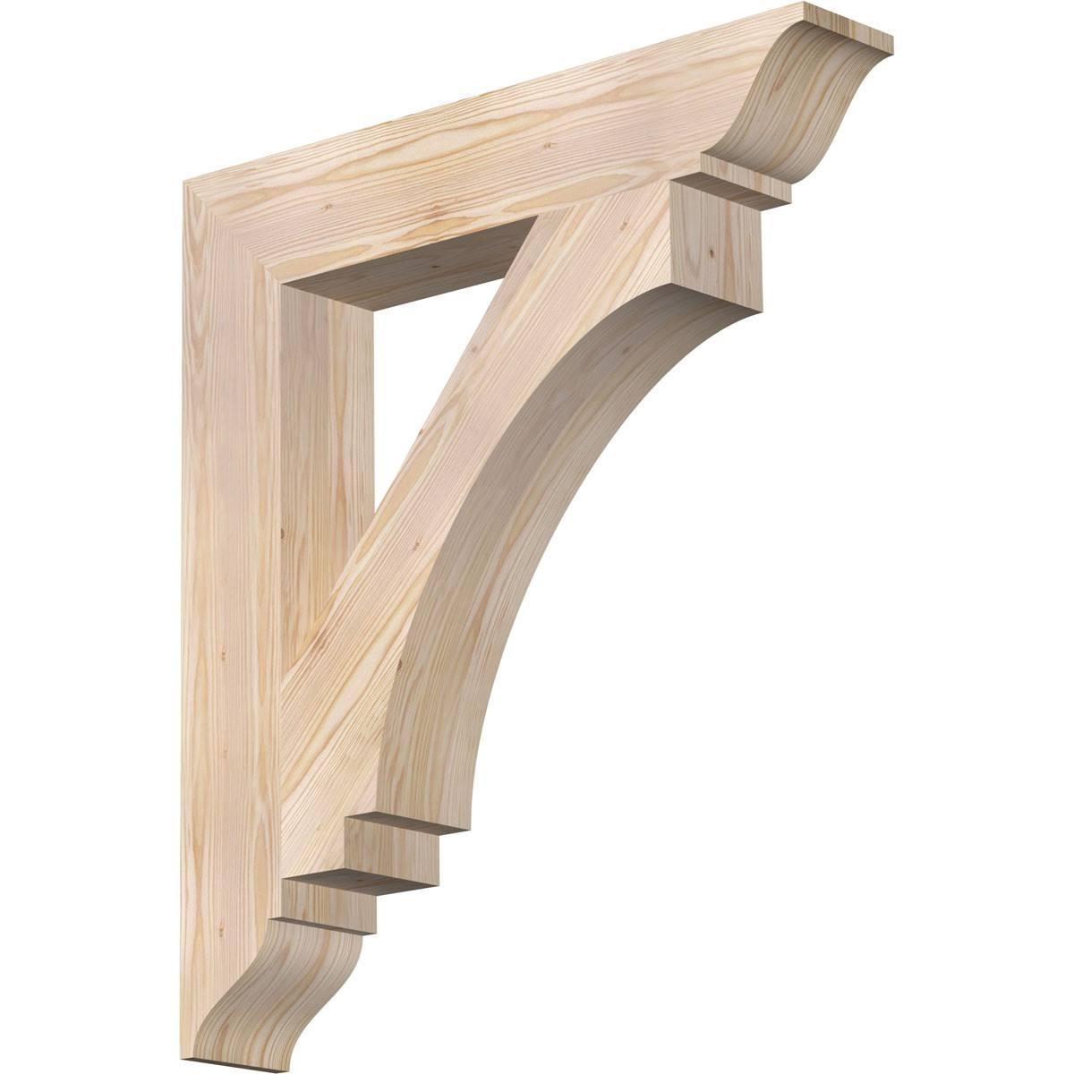 5 1/2′′W x 32′′D x 36′′H  Traditional Smooth Bracket, Douglas Fir