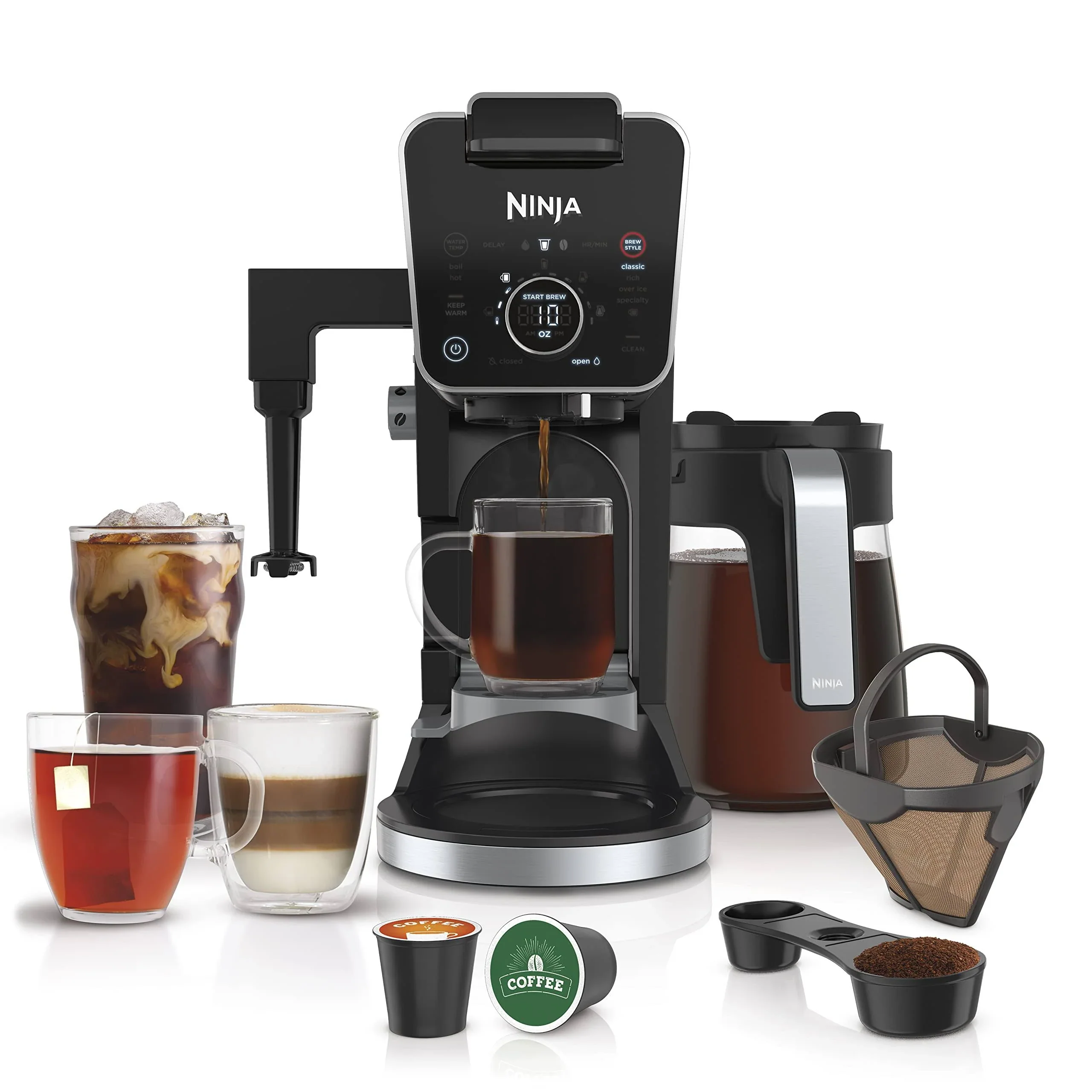 Ninja Cfp307 DualBrew Pro Specialty Coffee System (Black)